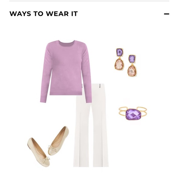 Talbots Purple Women's Sweater - Picture 6 of 8